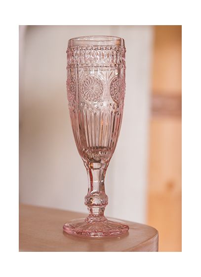 Pink (Tall Vintage Pressed Glass Goblet)